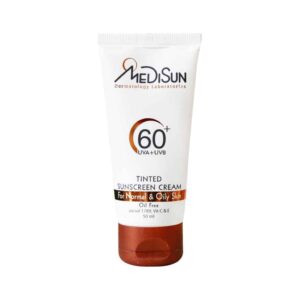 کرم ضد آفتاب SPF60 مناسب پوست چرب و معمولی مدیسان (50 میلی لیتر)