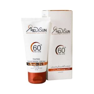 کرم ضد آفتاب SPF60 مناسب پوست چرب و معمولی مدیسان (50 میلی لیتر)