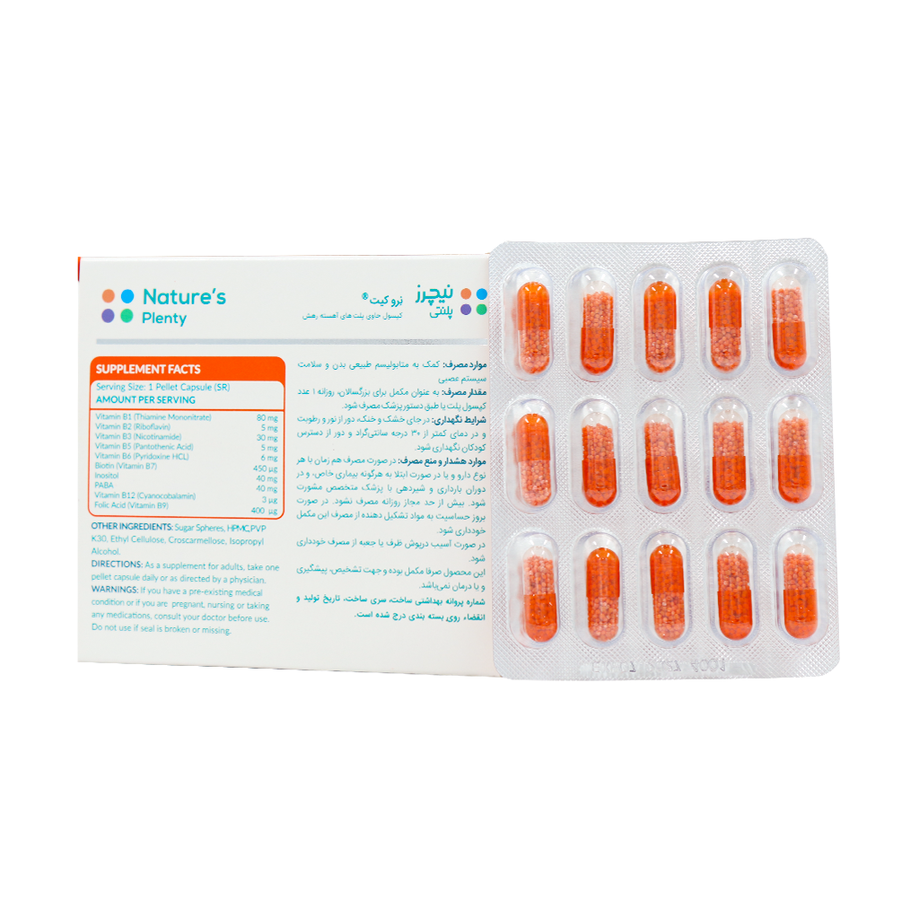Natures-Plenty-Neuro-Kit-30- کپسول نورو کیت نیچرز پلنتی (60 عدد) - تصویر 1