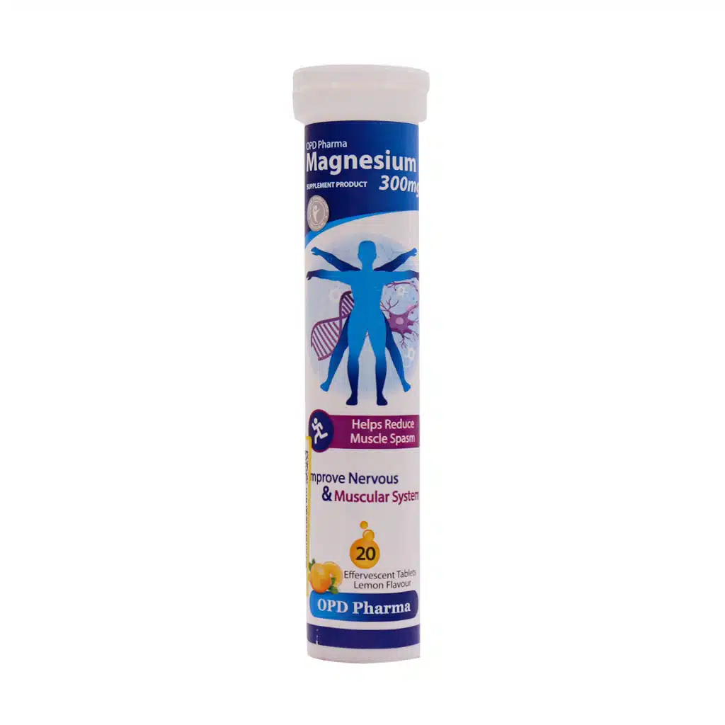 OPD-Pharma-Magnesium-300-mg-20-Effervescent-Tablets.jpg قرص جوشان منیزیم او پی دی فارما (300 میلی گرم) - تصویر 1