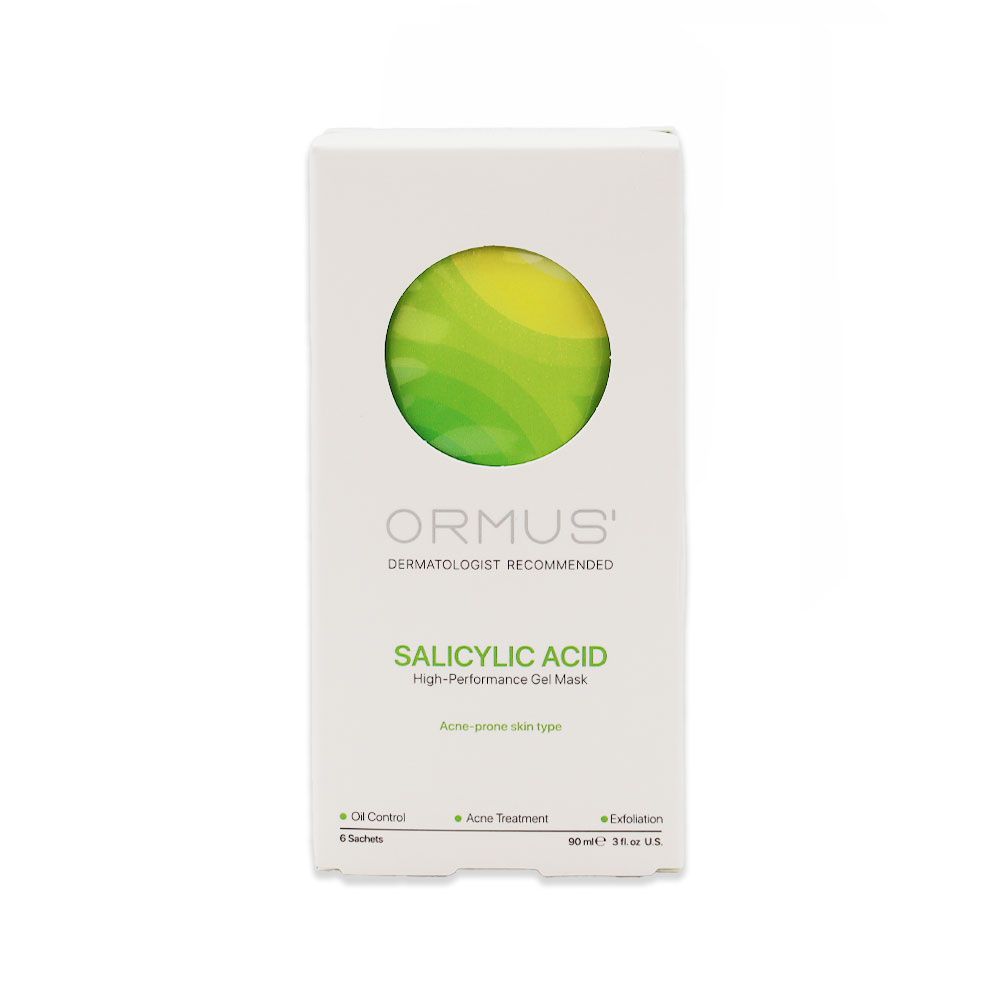 Ormus-Salicylic-Acid-Gel-Mask-3 ژل ماسک صورت سالیسیلیک اسید اورموس 6 ساشه (15 میلی لیتر) - تصویر 1