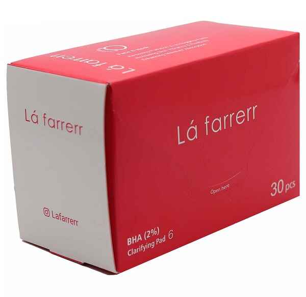 La-farrerr-BHA-2-Clarifying-Pad-6-1 پد پاکسازی کننده پوست حاوی 2% BHA لافارر(30عددی)شماره 6- - تصویر 1