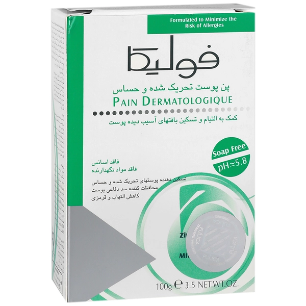 پن پوست تحریک شده و حساس فولیکا - 100 گرمی - تصویر 1