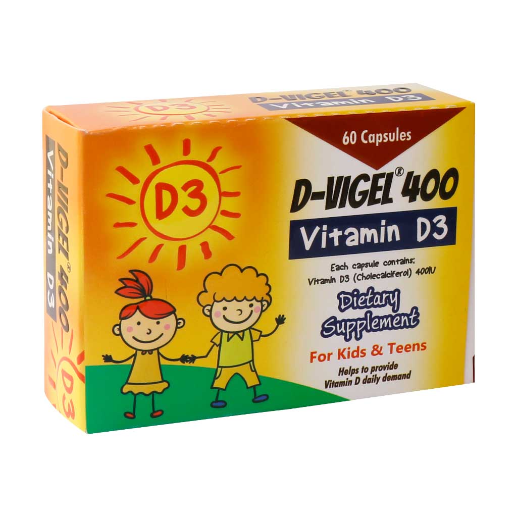 Dana-D-Vigel-400-For-Kids-60-Capsule کپسول ویتامین D3 دی ویژل 400 واحد دانا (60 عدد) - تصویر 1