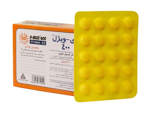 کپسول ویتامین D3 دی ویژل 400 واحد دانا 60 عدد