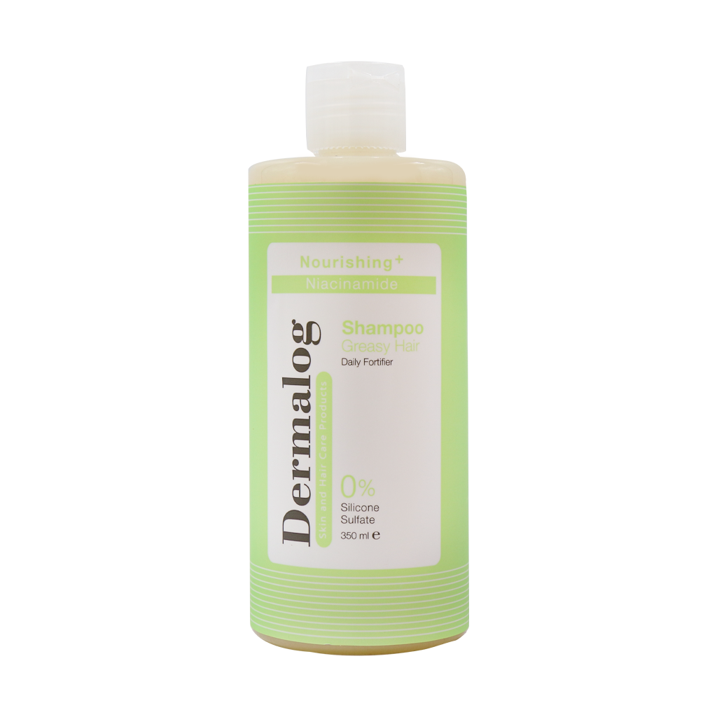 Dermalog-Greasy-Hair-Shampoo-350-ml شامپو تقویت کننده و روزانه موی چرب درمالوگ (350 میلی لیتر) - تصویر 1