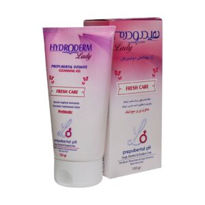 ژل بهداشتی دوشیزگان هیدرودرم حاوی پری بیوتیک (150 گرمی)