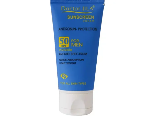 کرم ضد آفتاب بی رنگ SPF 50 آندروسان پروتکشن مناسب آقایان دکتر ژیلا (50 گرم)