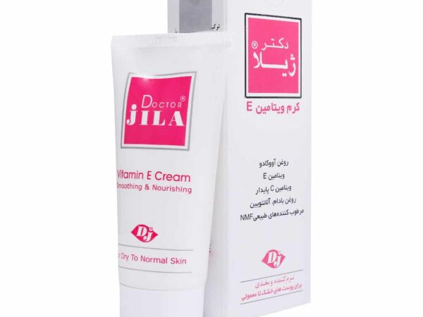 کرم ویتامین E مناسب پوست های نرمال تا خشک دکتر ژیلا (۵۰ گرم)