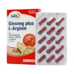کپسول جینسنگ + آرژنین 100میلی گرم + 250 میلی گرم یورو ویتال