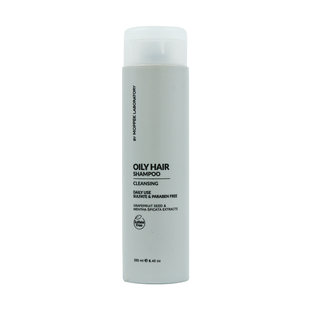 Moppek-Cleansing-Shampoo-For-Oily-Hair-250-ml شامپو مناسب موهای چرب حاوی عصاره گریپ فروت نعناع دشتی و گزنه موپک (250 میلی لیتر) - تصویر 1