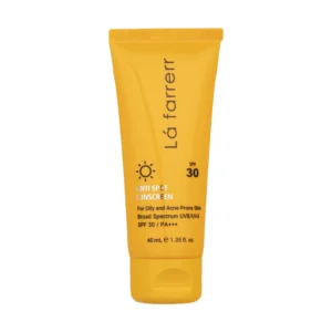 ضد آفتاب و ضد لک پوست چرب و آکنه دار SPF 30 بی رنگ لافارر (40 میلی لیتر)