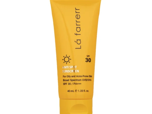 ضد آفتاب و ضد لک پوست چرب و آکنه دار SPF 30 بی رنگ لافارر (40 میلی لیتر)