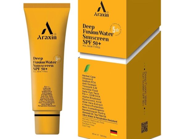 ضد آفتاب فیوژن واتر SPF50 آراکسین (40 میلی لیتر)