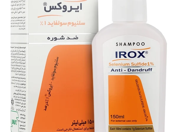 شامپو سلنیوم سولفاید 1% ضدشوره ایروکس (150میلی لیتری)