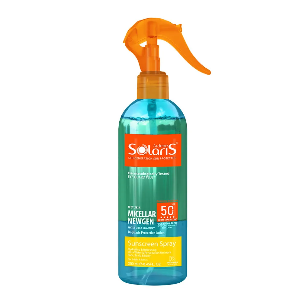 1718194939_iNiEU8 لوسیون ضدآفتاب دوفاز SPF50 آردن سولاریس فاقد چربی(250میلی لیتر) - Image 1