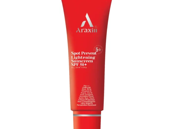کرم ضد آفتاب روشن کننده و ضد لک SPF50 آراکسین (40 میلی لیتر)