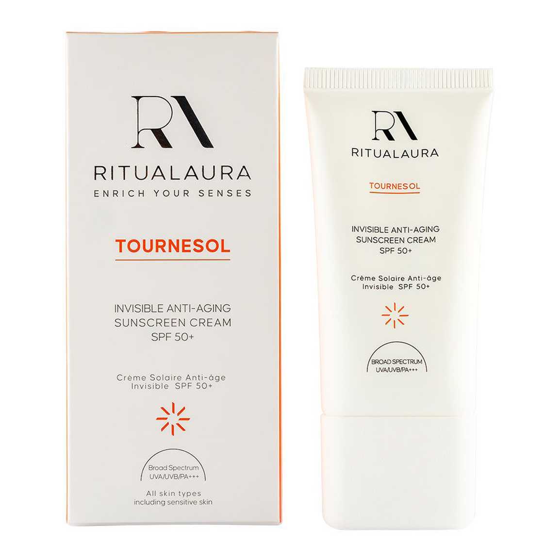 کرم ضد آفتاب و ضد پیری SPF 50 ریچوال اورا | 50 میلی لیتری - تصویر 1