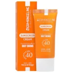 ضد آفتاب کرم پودری بژ روشن SPF40 پوست چرب درم انجلین (30 میلی لیتر)