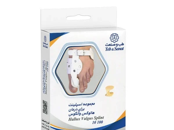 مجموعه اسپلینت هالوکس والگوس پای چپ سایز اسمال 10100 طب و صنعت