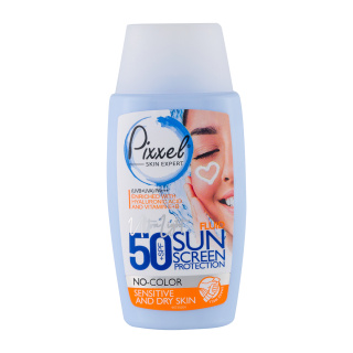 5666400022-202478101255543 کرم ضد آفتاب بی رنگ SPF50 مناسب پوست خشک و حساس پیکسل (50 میلی لیتر) - تصویر 1