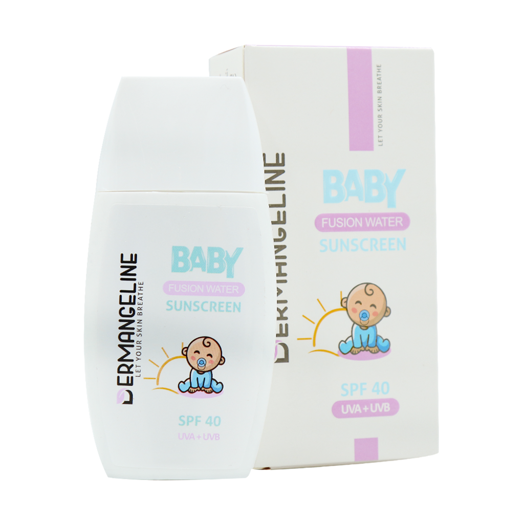 کرم ضد آفتاب فیوژن واتر کودک SPF40 درم انجلین | 50 میلی لیتری - تصویر 1