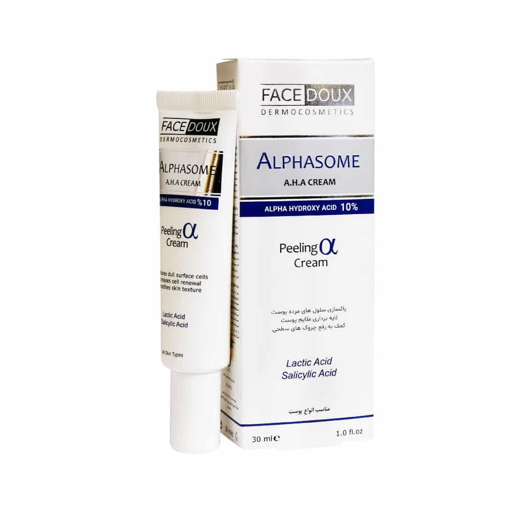 Face-Doux-Alphasome-10-AHA-Peeling-Cream-30 کرم لایه بردار 10 درصد آلفازوم فیس دوکس (30 میلی لیتر) - تصویر 1