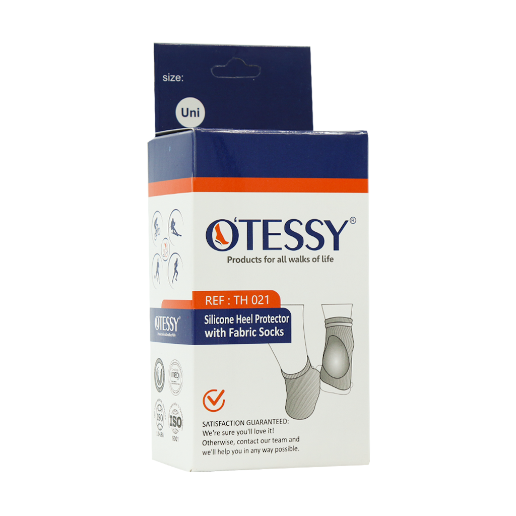Otessy-TH021-Silicone-Heel-Protector-With-Fabric-Socks محافظ پاشنه سیلیکونی جورابی TH021- ( اوتسی ) - تصویر 1