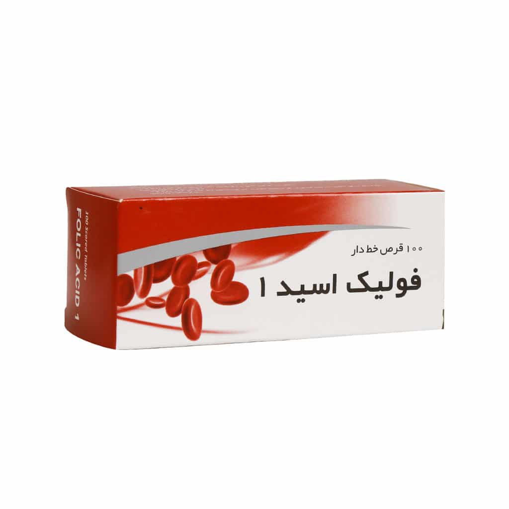 Shahre-Daru-Folic-Acid-1-100-Tab (1) قرص فولیک اسید 1 شهر دارو (100عددی) - تصویر 1
