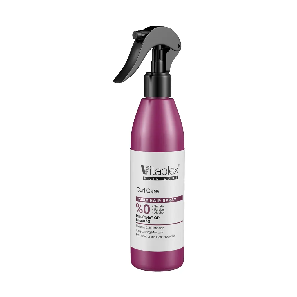 Vitaplex-Curly-Hair-Spray-300-ml اسپری آبرسان و نرم کننده موهای فر ویتاپلکس (300 میلی لیتر) - تصویر 1