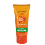 کرم ضد آفتاب آکنه سول پلاس SPF50 رنگ بژ هلویی فاقد چربی آردن سان (50 گرم)