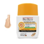 فلوئید ضد آفتاب رنگی بژطبیعی  SPF50(سانریچ)مناسب پوستهای چرب(مختلط و مستعد آکنه)- 50 میل ( بایوریچ )