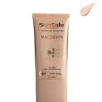 ضد آفتاب کرم پودری و پرایمری SPF50 بژ عاجی NC10 سان سیف (40 میلی لیتر)