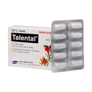 قرص روکشدار تالنتال 480 میلی گرم رازک (30 عددی)