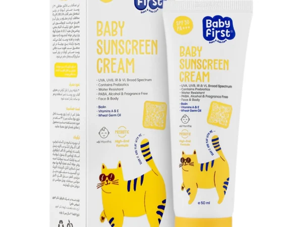 کرم ضد آفتاب SPF50 مینرال کودک و خانواده بیبی فرست (50 میلی لیتر)