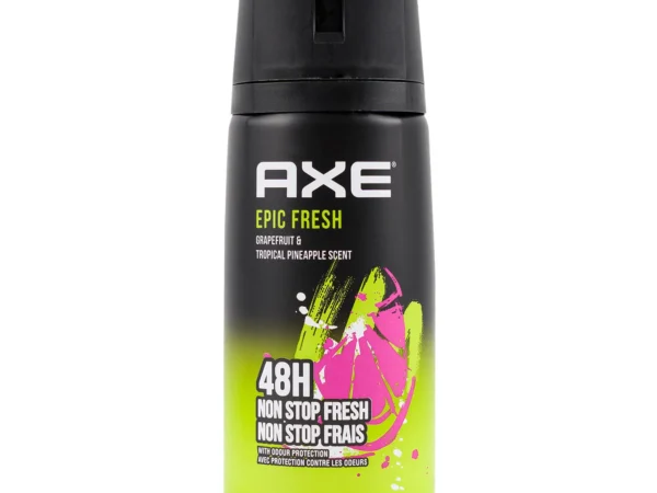 اسپری بدن مردانه اکس Epic Fresh با رایحه گریپ فروت و آناناس استوایی (150 میلی لیتر)