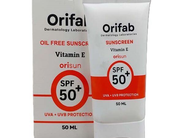 کرم ضد آفتاب بی رنگ ویتامین E اوریسان اوری فاب SPF 50+ مناسب انواع پوست (50 میلی لیتر)