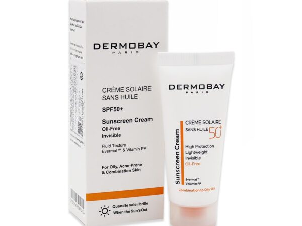 ضد آفتاب SPF50 فاقد چربی بی‌رنگ درموبای (40 میلی لیتر)