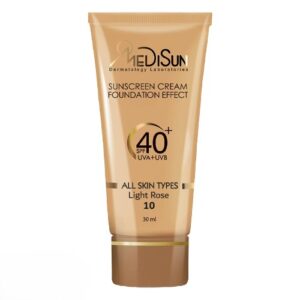 کرم ضد آفتاب کرم پودری SPF40 مدیسان رز روشن (30 میلی لیتر)