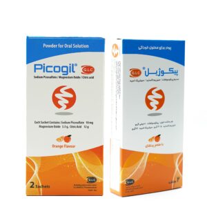 ساشه پیکوژیل حاوی سدیم پیکوسولفات منیزیم اکساید و اسید سیتریک (2 عددی)